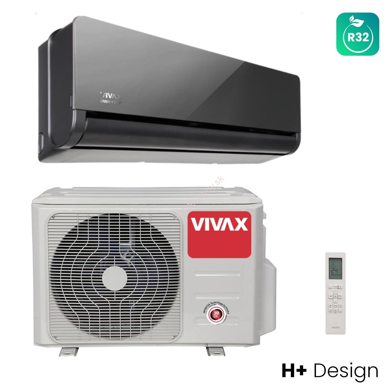 Set nástennej klimatizácie VIVAX H+ ACP-12CH35AEHI grey mirror - 3,5kW